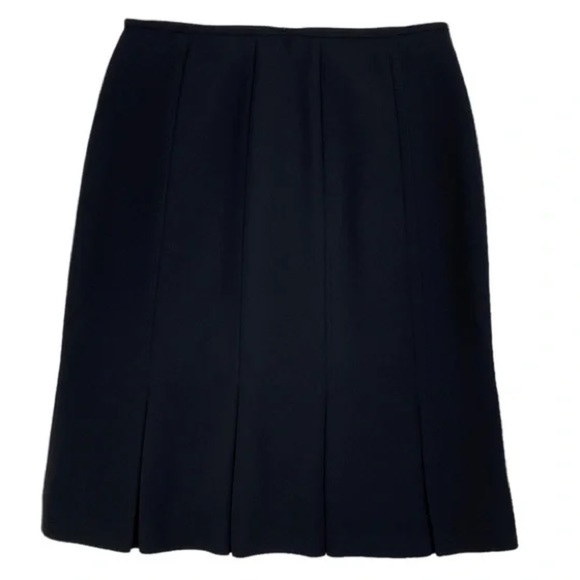 Jones Studio Separates Black Box Pleat Hem Trumpet Flare Dress Skirt 20W - Picture 1 of 9